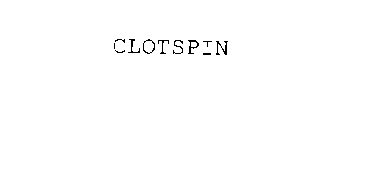  CLOTSPIN