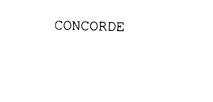 Trademark Logo CONCORDE