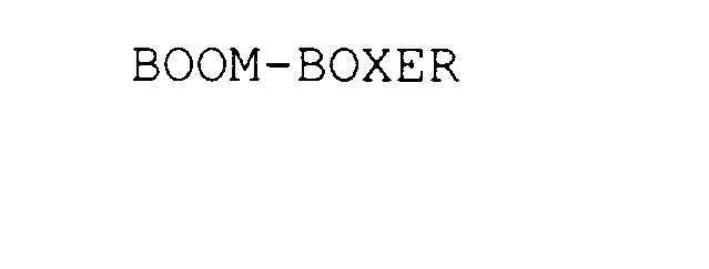 Trademark Logo BOOM-BOXER