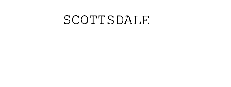 Trademark Logo SCOTTSDALE
