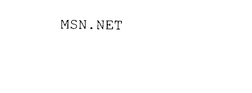 Trademark Logo MSN.NET