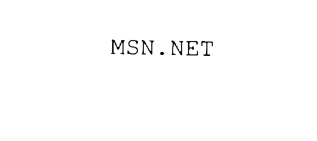 Trademark Logo MSN.NET