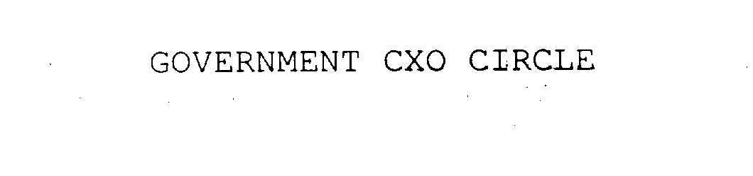 GOVERNMENT CXO CIRCLE