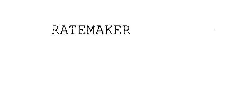 Trademark Logo RATEMAKER