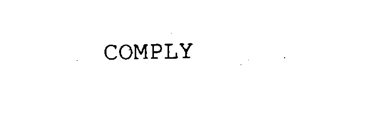 Trademark Logo COMPLY