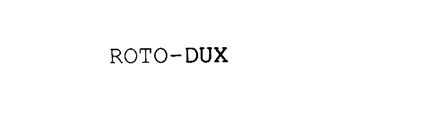 Trademark Logo ROTO-DUX