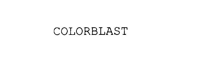 Trademark Logo COLORBLAST