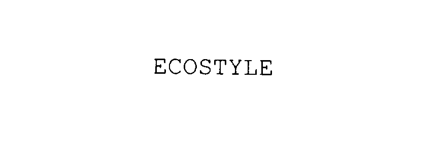 Trademark Logo ECOSTYLE