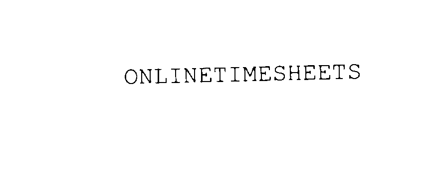 Trademark Logo ONLINETIMESHEETS
