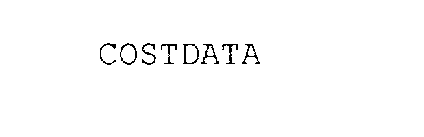 Trademark Logo COSTDATA