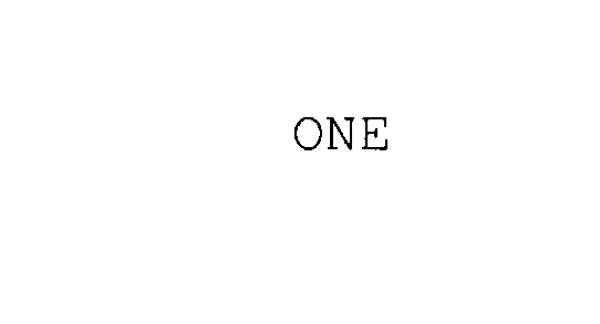  ONE