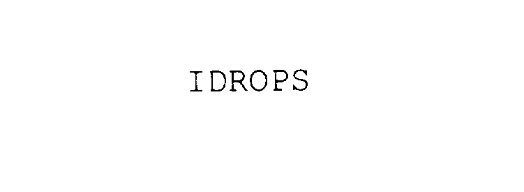 Trademark Logo IDROPS