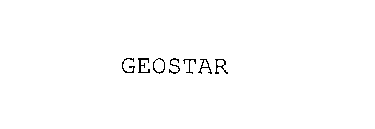 Trademark Logo GEOSTAR