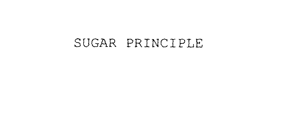  SUGAR PRINCIPLE