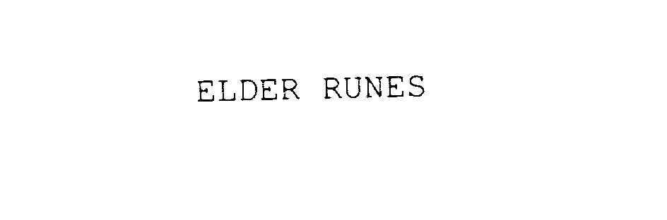  ELDER RUNES