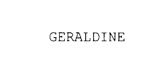 Trademark Logo GERALDINE
