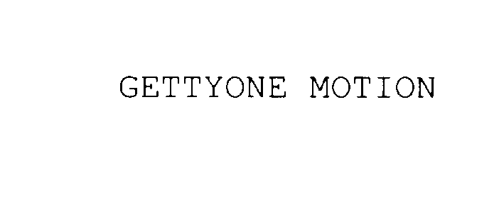  GETTYONE MOTION