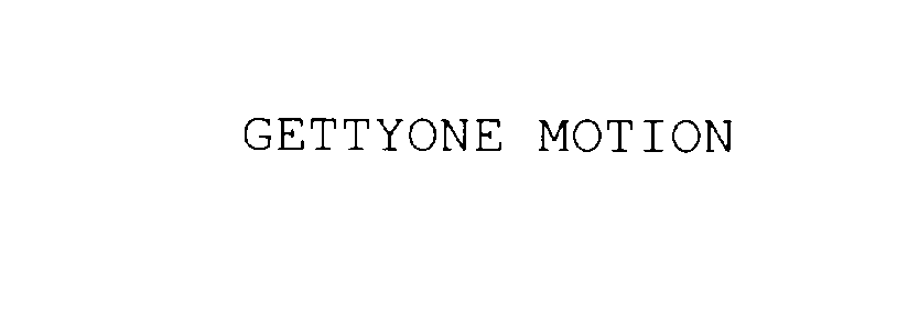  GETTYONE MOTION