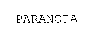 Trademark Logo PARANOIA