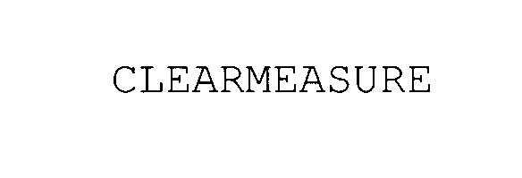 Trademark Logo CLEARMEASURE