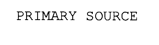 Trademark Logo PRIMARY SOURCE