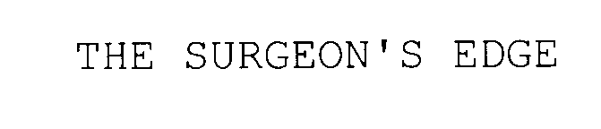 Trademark Logo THE SURGEON'S EDGE