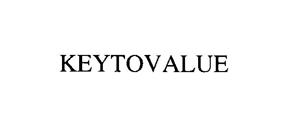 Trademark Logo KEY TO VALUE
