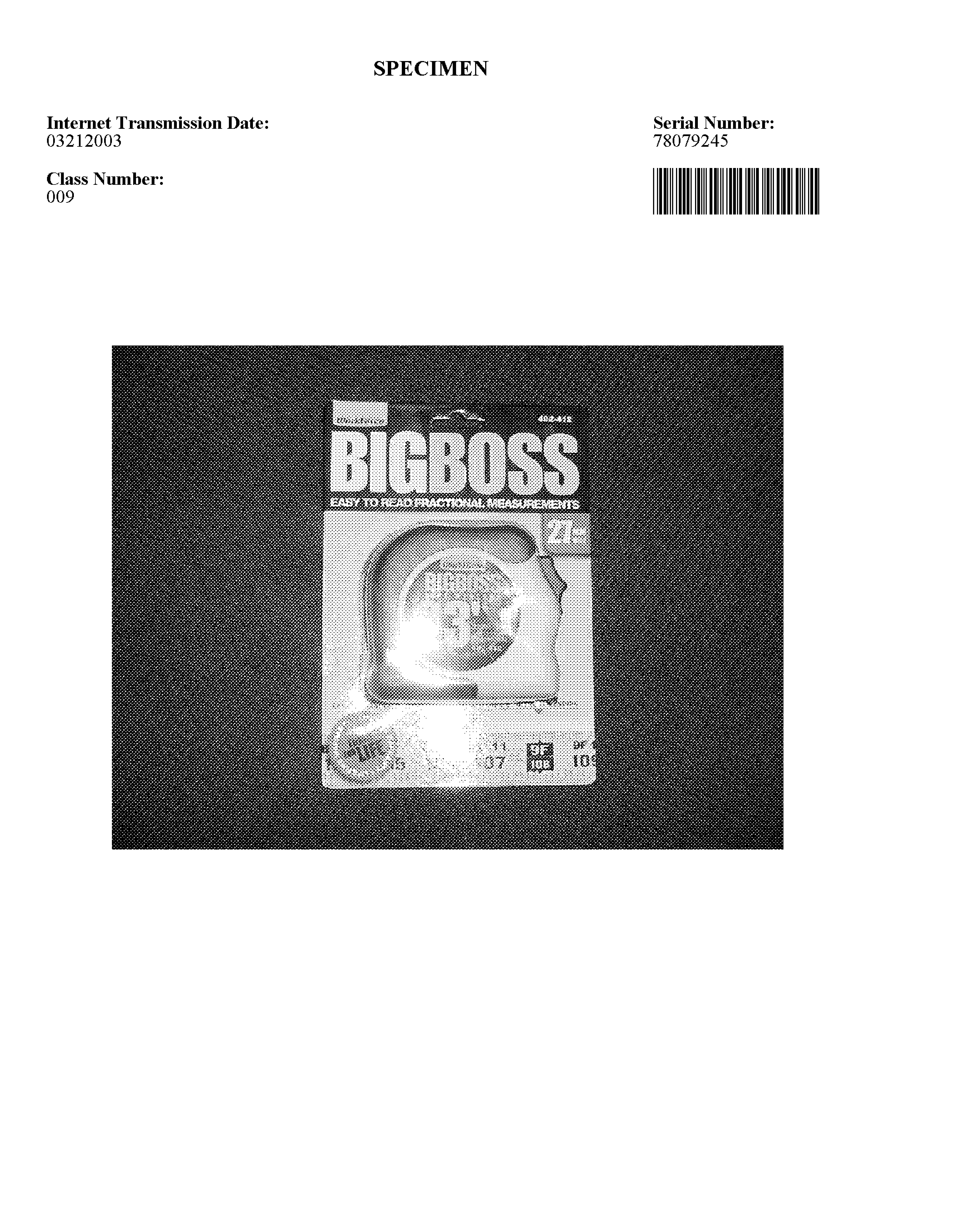 Trademark Logo BIG BOSS