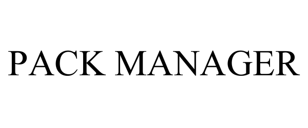 Trademark Logo PACK MANAGER