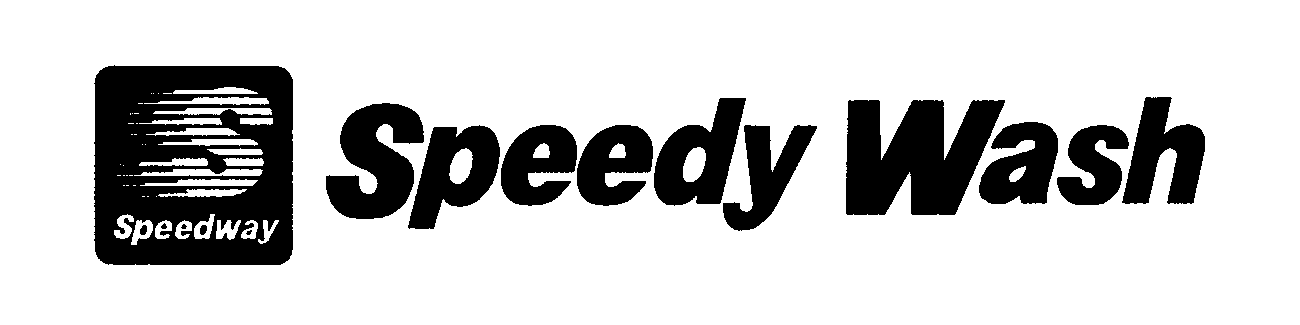 Trademark Logo S SPEEDWAY SPEEDY WASH