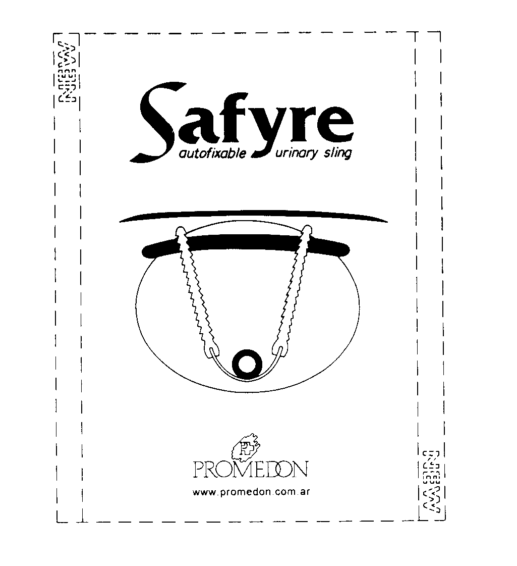  SAFYRE AUTOFIXABLE URINARY SLING PROMEDON WWW.PROMEDON.COM.AR NEW