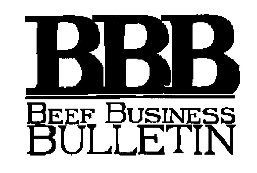 Trademark Logo BBB BEEF BUSINESS BULLETIN