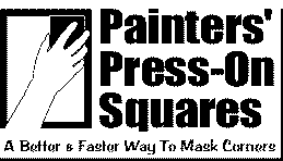  PAINTERS' PRESS-ON SQUARES A BETTER &amp; FASTER WAY TO MASK CORNERS