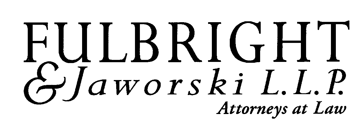  FULBRIGHT &amp; JAWORSKI L.L.P. ATTORNEYS AT LAW