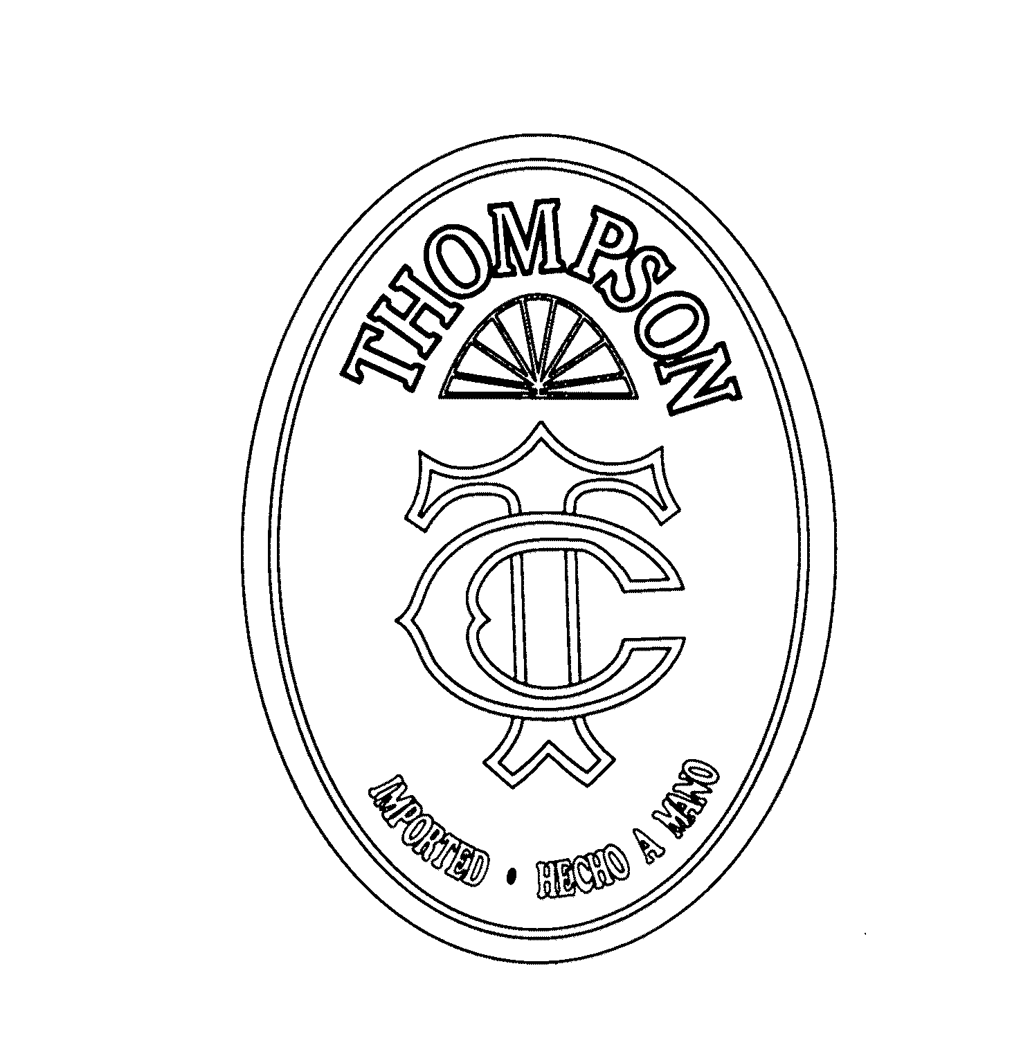 Trademark Logo THOMPSON TC IMPORTED HECHO A MANO