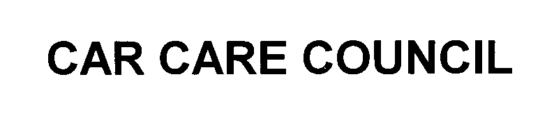 Trademark Logo CAR CARE COUNCIL