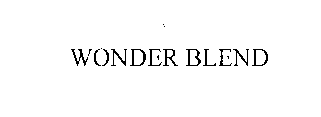Trademark Logo WONDER BLEND