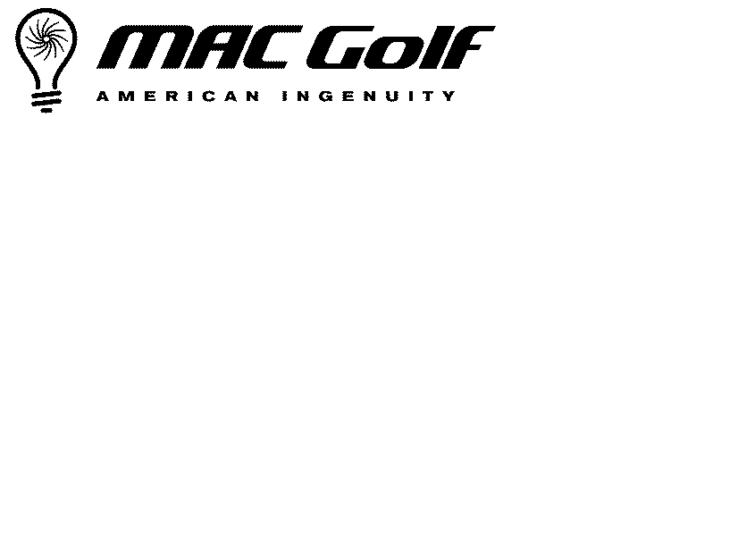 Trademark Logo MAC GOLF AMERICAN INGENUITY