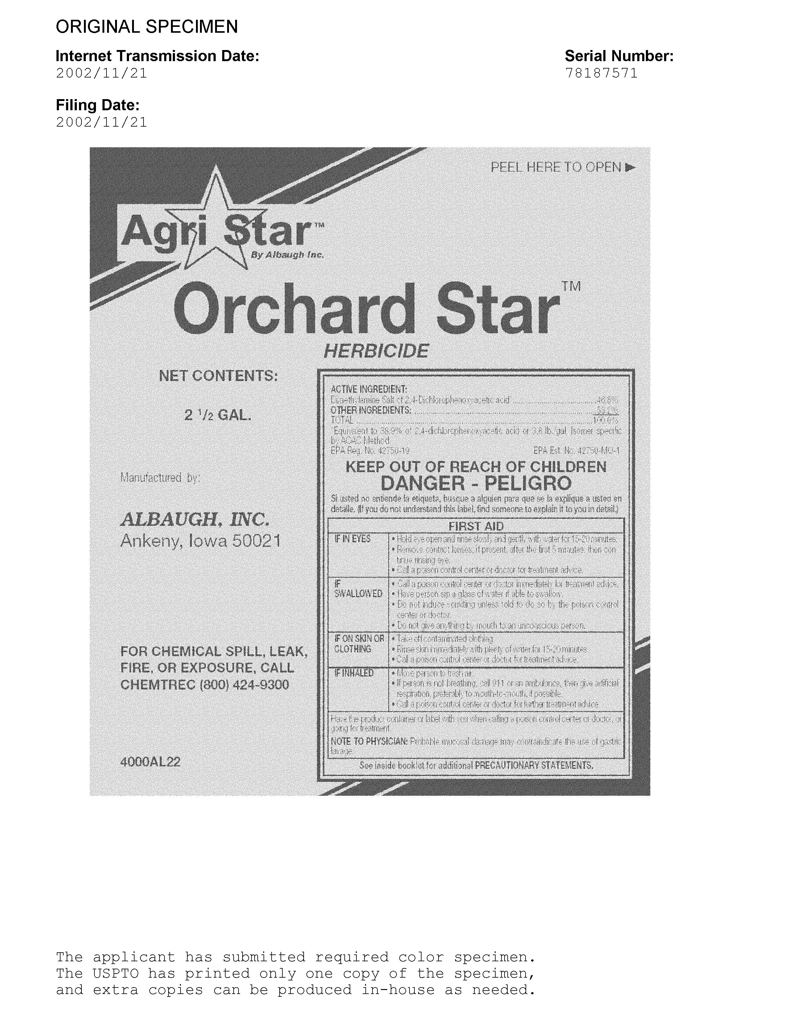  ORCHARD STAR