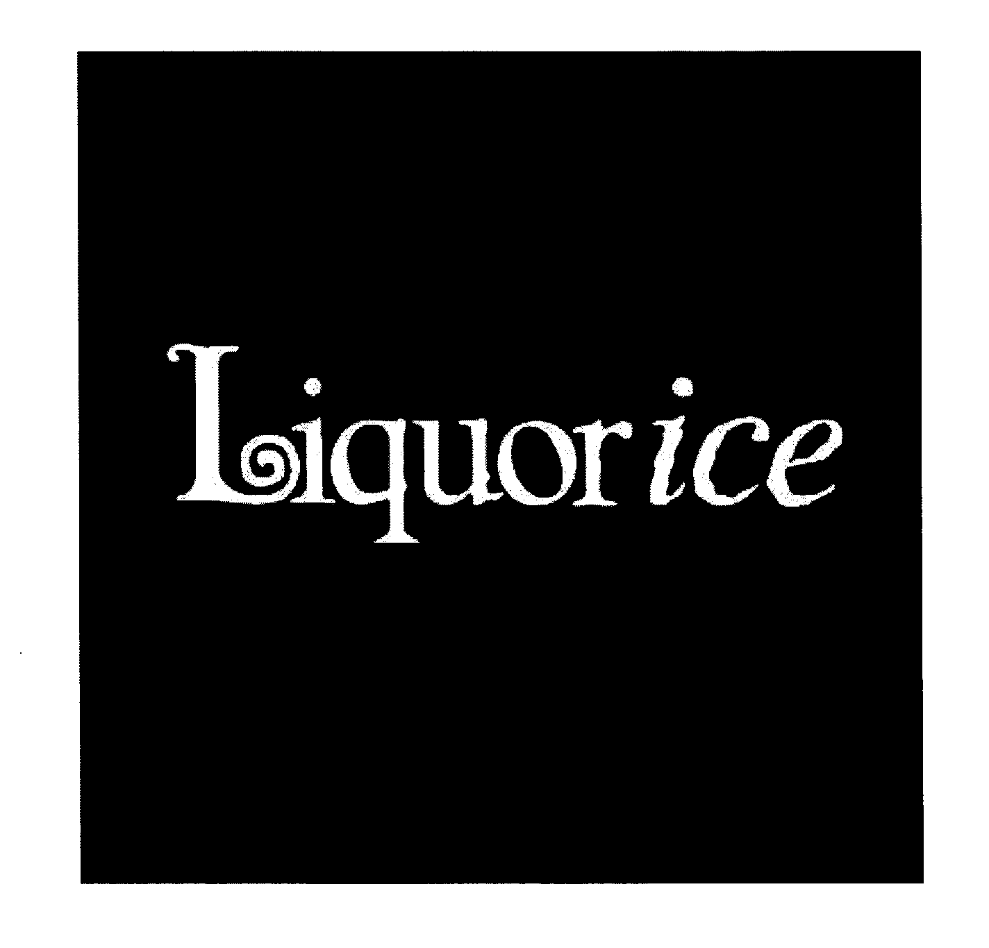 Trademark Logo LIQUORICE