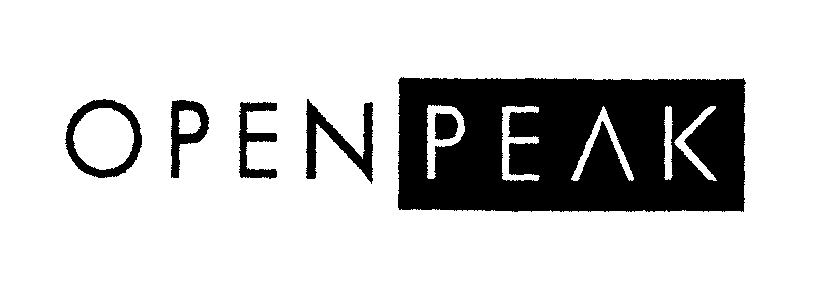 Trademark Logo OPENPEAK