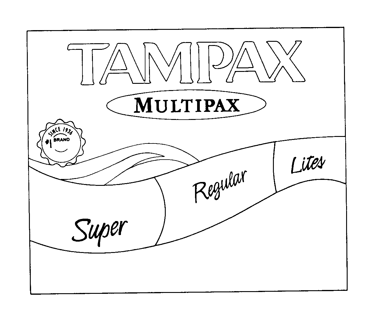  TAMPAX MULTIPAX SUPER REGULAR LITES #1 BRAND SINCE 1936