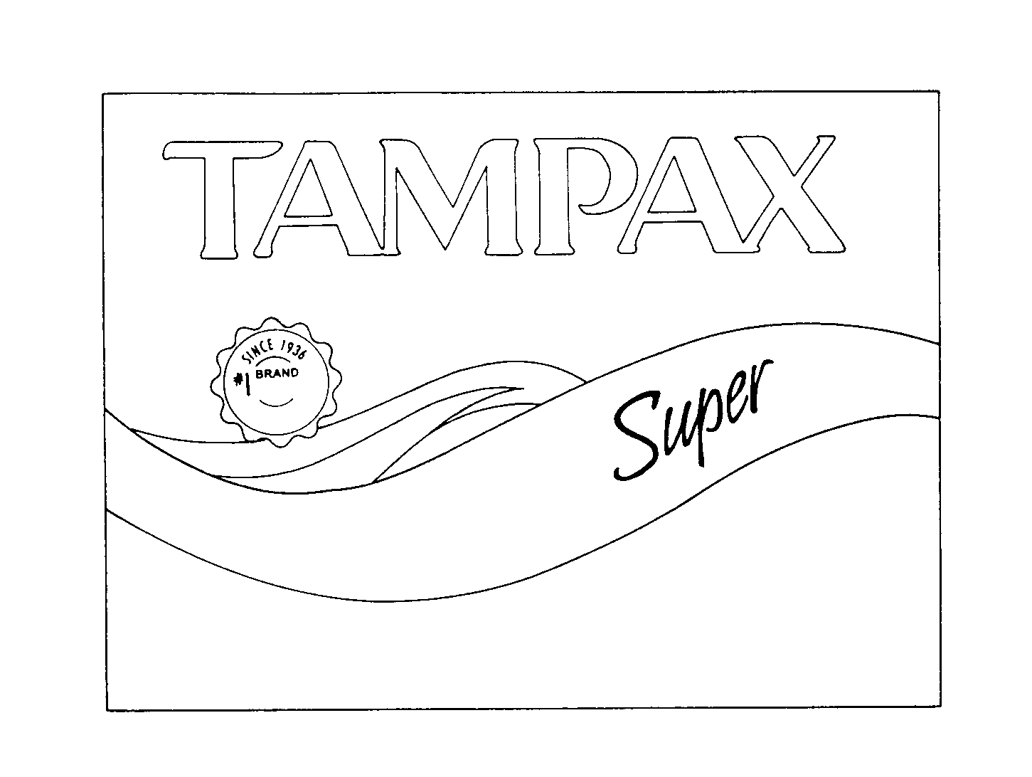  TAMPAX SUPER #1 BRAND SINCE 1936