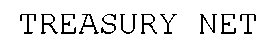 Trademark Logo TREASURY NET