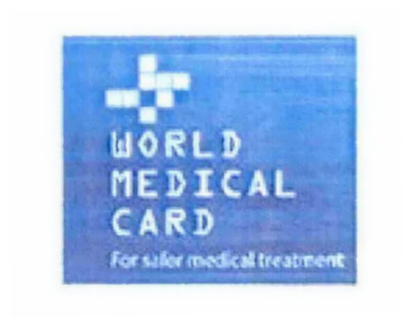 Trademark Logo WORLD MEDICAL CARD FOR SAFER MEDICAL TREATMENT