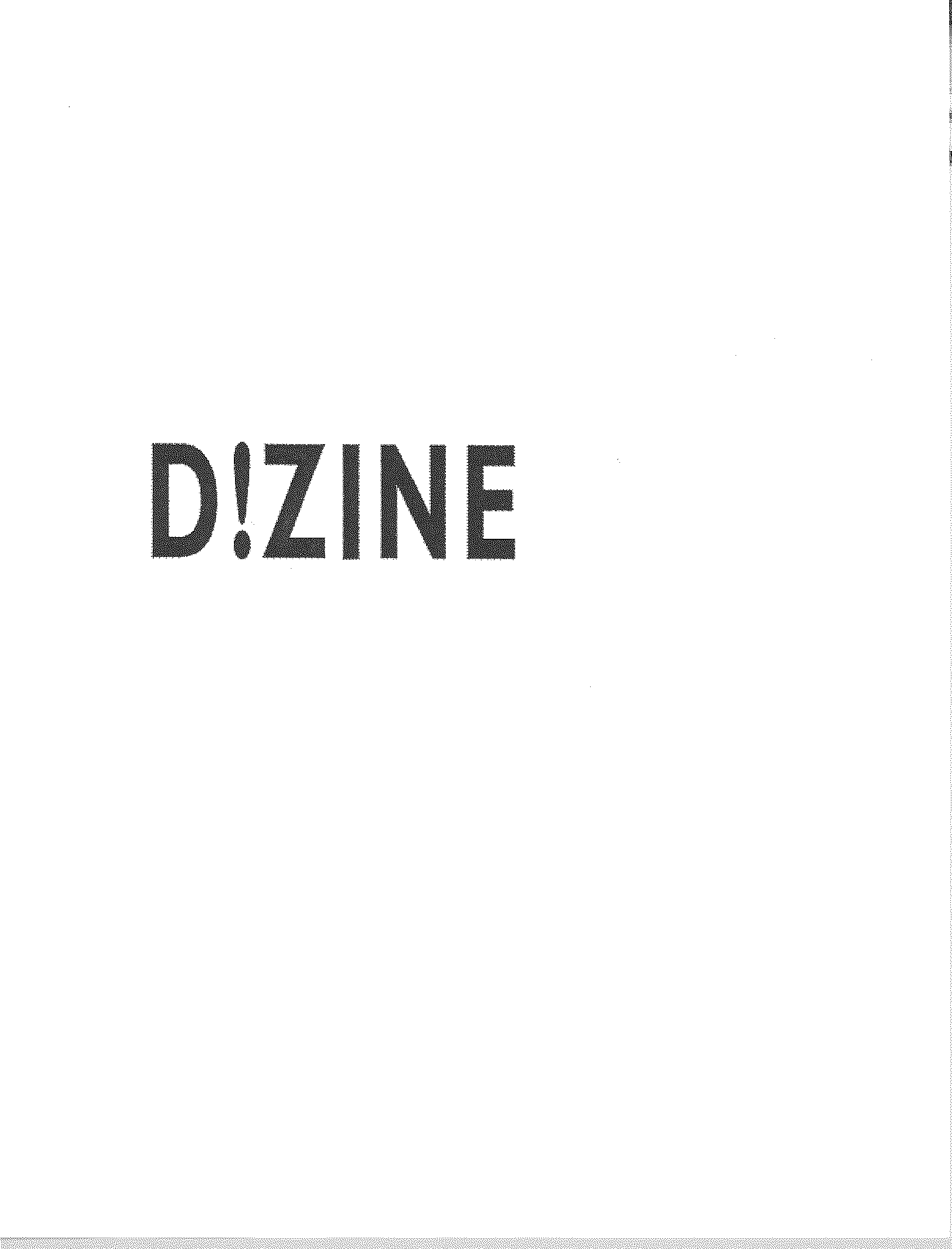 Trademark Logo D!ZINE
