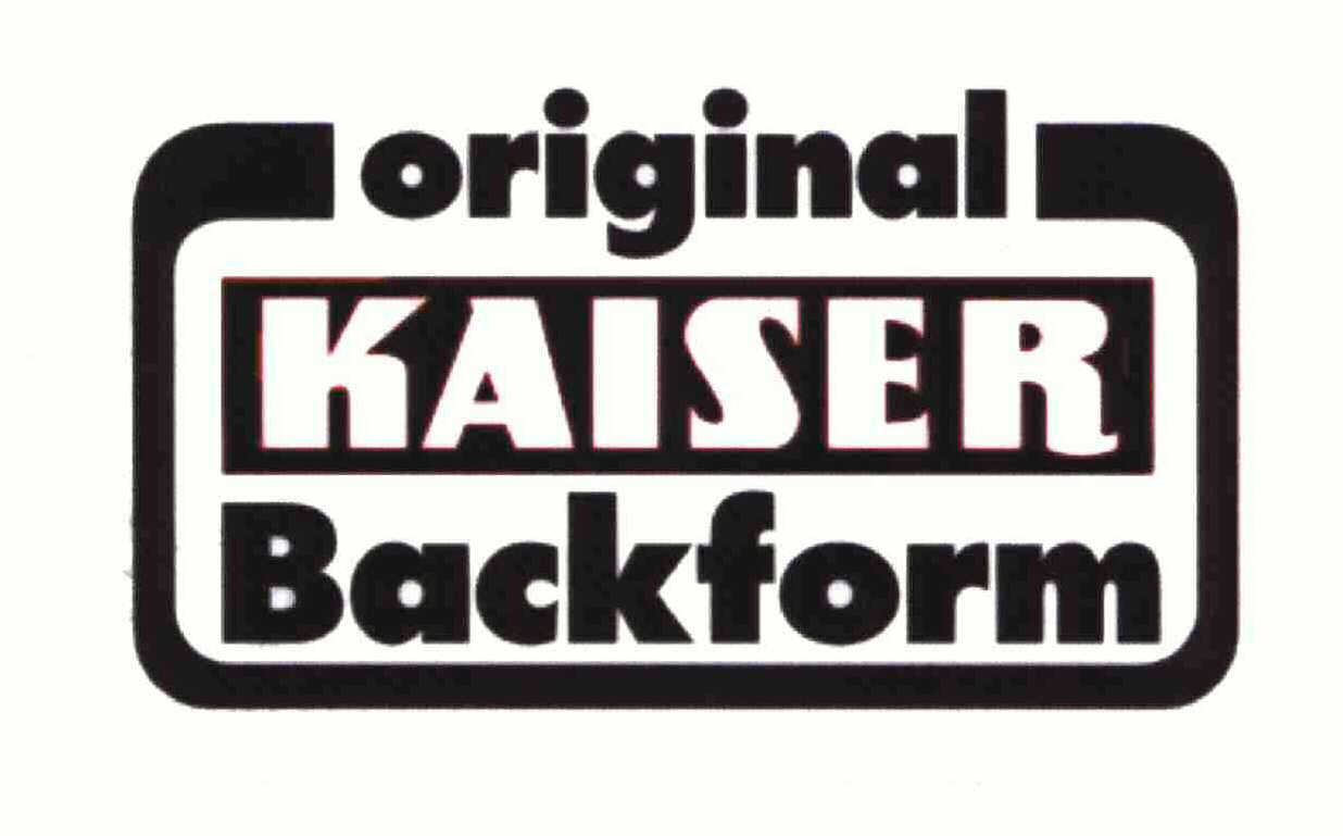  ORIGINAL KAISER BACKFORM