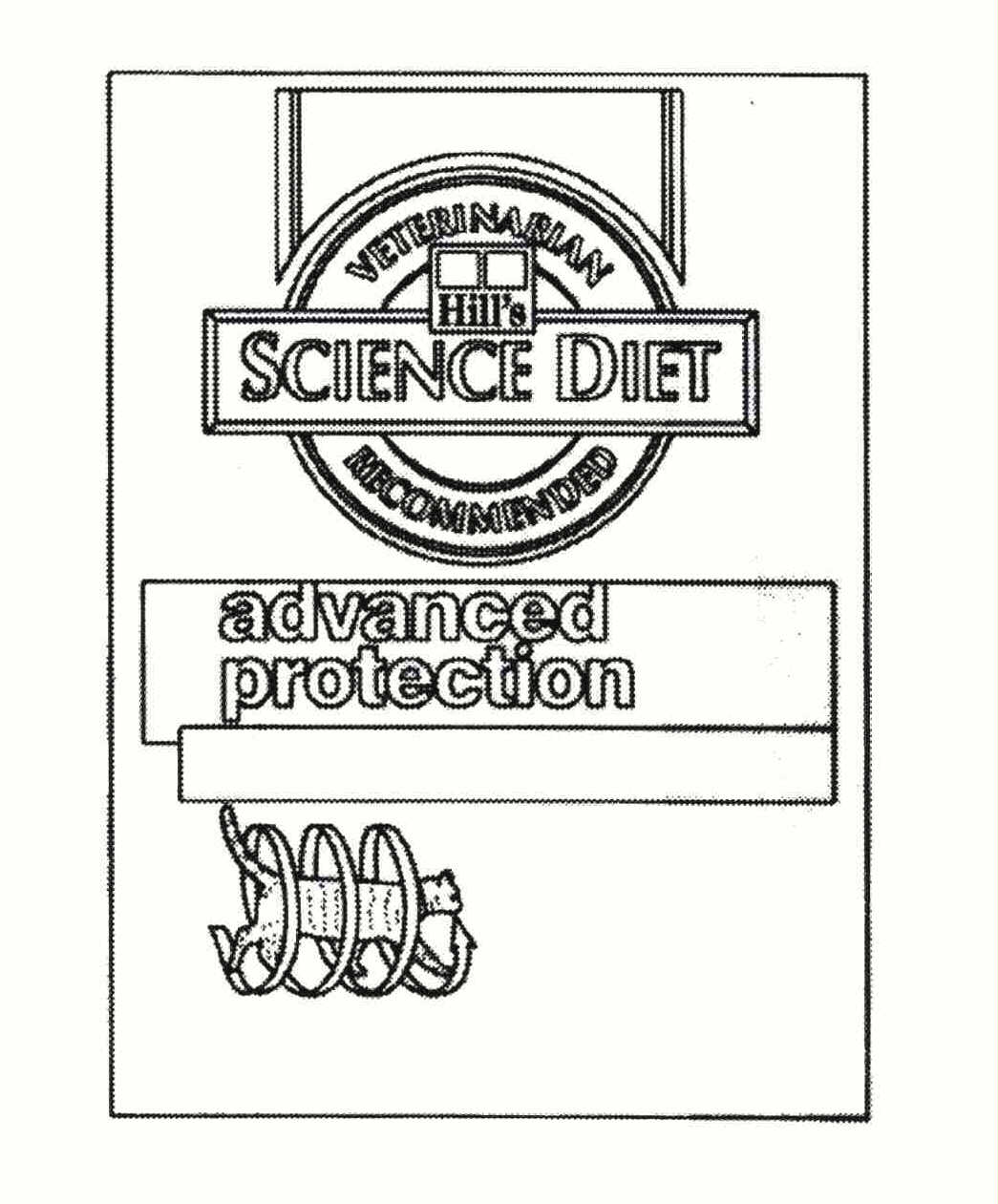 Trademark Logo HILL'S SCIENCE DIET ADVANCED PROTECTION VETERINARIAN RECOMMENDED