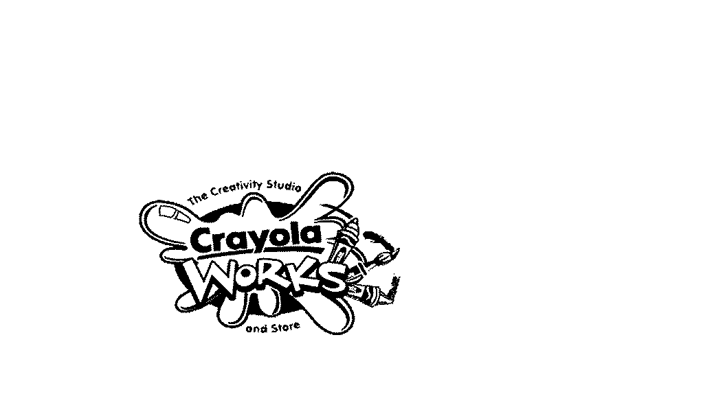 Trademark Logo CRAYOLA WORKS THE CREATIVITY STUDIO AND STORE