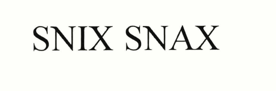Trademark Logo SNIX SNAX